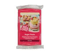 FunCakes Sugar Paste Hot Pink, Easy to Use, Smooth, Flexible, Soft and Pliable, Perfect for Cake Decorating. Gluten Free, 250 g