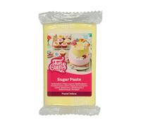 FunCakes Sugar Paste Pastel Yellow, Easy to Use, Smooth, Flexible, Soft and Pliable, Perfect for Cake Decorating, Halal, Kosher and Gluten Free, 250 g