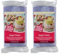 FunCakes Sugar Paste Vintage Purple, Delicious Taste, Smooth Texture, Great for Cakes, Cupcakes and Cookies, Halal, Kosher, and Gluten-free, 250 g (Pack of 2)
