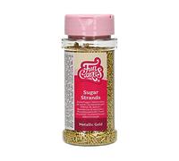 FunCakes Sugar Strands Metallic Gold: Cake Sprinkles, Great Taste, Perfect for Cake Decorating, Cupcake Sprinkles. 80 g.