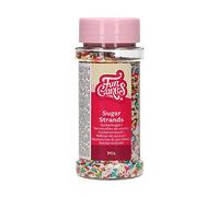 FunCakes Sugar Strands Mix: Cake Sprinkles, Great Taste, Perfect for Cake Decorating, Cupcake Sprinkles. 80 g.