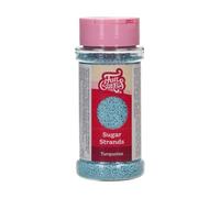 FunCakes Sugar Strands Turquoise: Cake Sprinkles, Great Taste, optimal for Cake Decorating, Sprinkle Mix - 80 g