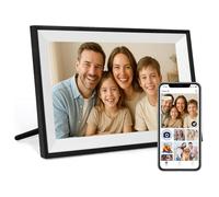 FUNCARE 10.1 Inch WiFi Digital Photo Frames, 32 GB Memory, IPS HD 1280×800 Touch View, Auto Rotation, Easy Setup for Photo and Video Sharing (Black Bracket)