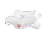 FUNCCUBE Cervical Neck Pillow - Memory Foam Butterfly Pillow for Pain Relief Sleeping, Ergonomic Neck Support Contour Pillows for Side Back Stomach Sleepers,Orthopedic Breathable Pillowcase, White