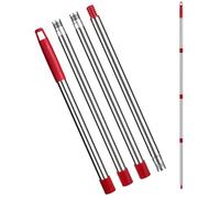 FunCee Spin Mop Replacement Handle - 4 Section Mop or Broom Handle/Stick Compatible with O Cedar Spin Mop Refills and Brooms, 30" to 59", American Threaded Joint End (Mop Head Not Included)