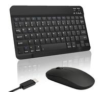 FunceTends Wireless Keyboard and Mouse Set, Ultra Slim Bluetooth Rechargeable Set, Lag-Free Silent Keyboard and Mouse Combo, Plug & Play UK layout Portable for PC, Laptop, Windows, Mac