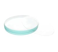 FunChem Laboratory Watch Glass Set 150mm O.D., Curved Glass Beaker Covers with Smooth and Transparent Surface, Ideal for Weighing & Covering in Lab Use, 10Pcs
