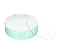 FunChem Laboratory Watch Glass Set 70mm O.D., Curved Glass Beaker Covers with Smooth and Transparent Surface, Ideal for Weighing & Covering in Lab Use, 10Pcs