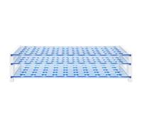 FunChem Plastic Test Tube Rack with 50 Holes, Compatible with 16mm O.D. Tubes, Durable Lab Organizer for Laboratory Experiments