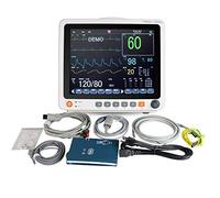 funchic Patient Monitor Portable 12.1" Touch Screen Patient Monitor Vital Signs ECG NIBP RESP TEMP SPO2 PR