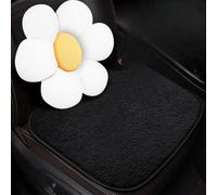 FUNCITTE 2PCS Heated Car Seat Cushion, USB Power, Plush Square Seat Pad and Pillow, Portable Winter Heated Cushion for Vehicle & Home Office Chairs (Black)