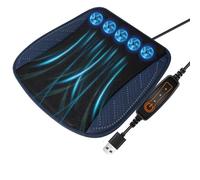 FUNCITTE Cooling Car Seat Cover,Ventilated Car Seat Cushion with USB Port, 3Levels Cool Car Seat with Fan,12V Car Cool Seat Cushion Cushion for Vehicles Office Chair Wheelchair (Navy blue)