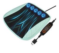 FUNCITTE Cooling Car Seat Cover,Ventilated Car Seat Cushion with USB Port, 3Levels Cool Car Seat with Fan,12V Car Cool Seat Cushion Cushion for Vehicles Office Chair Wheelchair (Cyan)