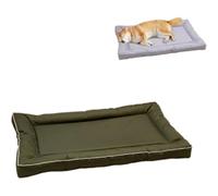 FUNCITTE Dog Crate Mattress, Waterproof Soft Kennel Pads Large, Lightweight Summer Pet Sleeping Mattress Kennel, Pet Bed for Small Medium Large Dogs and Cats (dark green,90×55×2cm)