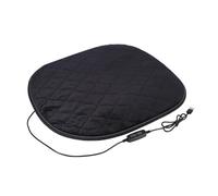 FUNCITTE Heated Car Seat Cushion with USB Power, Adjustable Settings, Plush Square Non-Slip Warmer Pad, Portable Heating Cover for Vehicles, Home and Office Chairs in Winter (Black)