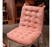 FUNCITTE One-piece Chair Cushion, Cute Chair Cushion with Ties & Elastic, Soft Plush Office Seat Replacement Pad for Rocking Armchair Office Garden (Peach,40×80 cm)