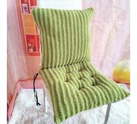 FUNCITTE One-piece Chair Cushion, Plush Square Chair Pad with Ties & Elastic,Soft Office Seat Replacement Pads for Office Dining Sofa (Green,90×45 cm)