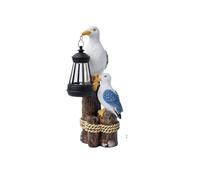 FUNCITTE Solar Pelican Garden Light, Hexagonal Ornamental Lamp for Outdoor Courtyard Walkway Decor, Solar Powered Pelican Statue Artwork, Weatherproof Bird Sculpture for Patio Lawn (Style 4)