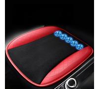 FUNCITTE USB Cooling Car Seat Cover,3Levels Cool Car Seat with Fan,Breathable and Ventilated Car Seat Cushion for Vehicles Office Chair Wheelchair (Black and Red)