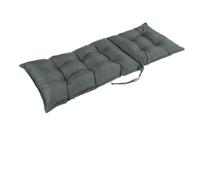 FUNCITTE Waterproof Garden Recliner Cushions, High Back Chair Cushion, Outdoor Garden Seat Cushion with Backrest, Low Back Pain Relief Thick for Patio Seat Pads for Home Office Chair (Dark Grey)