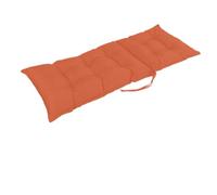 FUNCITTE Waterproof Garden Recliner Cushions, High Back Chair Cushion, Outdoor Garden Seat Cushion with Backrest, Low Back Pain Relief Thick for Patio Seat Pads for Home Office Chair (Orange)