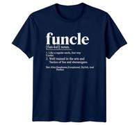 Funcle Definition Mens T-Shirt Funny Uncle Gift Graphic Tee for Men M Navy Blue