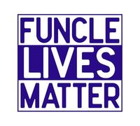 Funcle Lives Matter Cool Funny Fun Uncle Joke Funny Humor Cooler Uncle Lettering Decals 67.2x72.2cm It Won't Fall Off DarkBlue