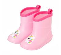 FUNCOO PLUS Baby Pink Kids Wellies for Boys Girls, Little Kids Unicorn Welly Boots Infant Rain Boot Wellingtons Waterproof Boots 1-6 Years
