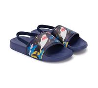 FUNCOO PLUS Girls Sandals Glitter Sliders, Boys Summer Slippers Kids Flip Flops for Beach Pool, Toddlers Lightweight Non-slip Sequins Sandals with Back Strap Size 8.5-9.5