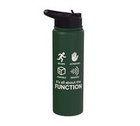 Function First Design Concept Icon Graphic Stainless Steel Insulated Water Bottle