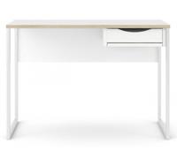 Function Plus White 1 Drawer Desk