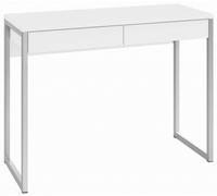 Function Plus White Gloss 2 Drawer Desk