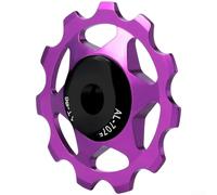 Functional 11T 13T Guide Pulley with Aluminum Alloy Frame and Metal Bearings for Consistent Shifting Across Terrains (Purple 11T)