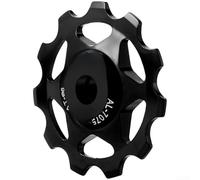 Functional 11T 13T Guide Pulley with Aluminum Alloy Frame and Metal Bearings for Consistent Shifting Across Terrains (Black 11T)