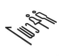 Functional Acrylic Toilet Sign for Easy Installation Perfect for Any Restroom Environment (D)