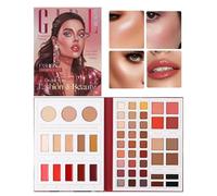 Functional Beauty Book Kit, Long-Lasting, 17.8x23.3x1.9cm, Eye Shadow Palette, Makeup Kit, Skin-Friendly Formula, for Women, Daily, Party, Dating, Travel, Birthday