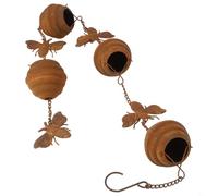 Functional Bee Rain Chain For Gutters And For Downspouts, Designed To Direct Rainwater Flow Efficiently, Constructed From Weather Resistant Iron For Outdoor Use