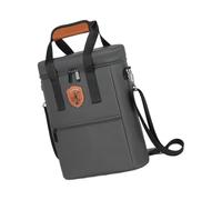 Functional Beverage Gift Carrier with Generous Capacity and Reinforced Straps Great for Parties Picnics or Beach Trips Water Bottle Sleeve for Travel, Grey