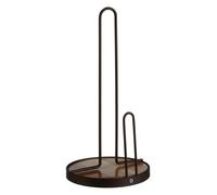 Functional Bronze Powder Coated Kitchen Roll Holder, Stylish Paper Roll Holder, Freestanding Roll Holder Premier Housewares Brown One Size