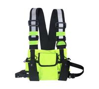 Functional Chest Bag - Adjustable Strap Bag, Oxford Textile Construction, Weatherproof Sports Utility Chest Bag With Sturdy And Durable Material | Pl Activity Bag, Fluorescent Green, Se référer au