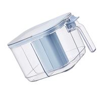 Functional Clear 4 Section Countertops Condiment Dispenser With Tight Lid For Salt Pepper And Baking Needs Easy Cleaning Kitchen Spices Box Set