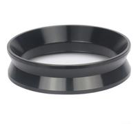 Functional Coffee Dosing Ring Made Of Aluminium For 58mm 53mm 51mm Portafilter To Limit Grounds Scatter(51MM Black)