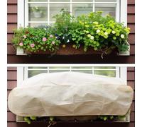 Functional Cover for Rectangular Plant Boxes Protects Leaves, Flowers, and Roots from Harmful Weather (100 * 40 * 45CM)