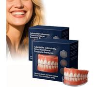 Functional Dentures,Advanced Customised Full Denture Set,Soft Denture Reline Kit,Silicone Reline Kit,False Teeth,Natural-Looking,Comfort-Fit (2)