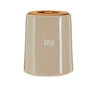 Functional Design Beige Ceramic Tea Canister, Chic Design Ceramic Canister, Durable Canister For Ingredients
