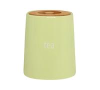Functional Design Green Ceramic Tea Canister, Chic Design Ceramic Canister, Durable Canister For Ingredients