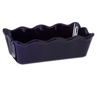Functional Design Rectangular Loaf Dish, Durable Stoneware Bakeware For Bread & Meatloaf, Blue And Cream Interiors by Premier Blue One Size