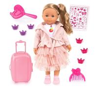 Bayer Design 94637AN Charlene Doll Interactive with Hair Talking Function Doll Soft Body Sleeping Eyes Accessories 46 cm