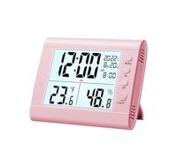 Functional Electronic Temperature and Humidity Meter Indoor Household Alarm Clock Night Light Digital Dry Whole House Vacuum System (One Size)