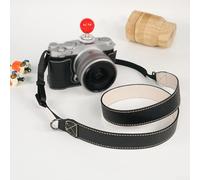 Functional & Fashionable Half Case Made from Leather, Tailored Specifically for The for Fujifilm X M5 Model (Black)